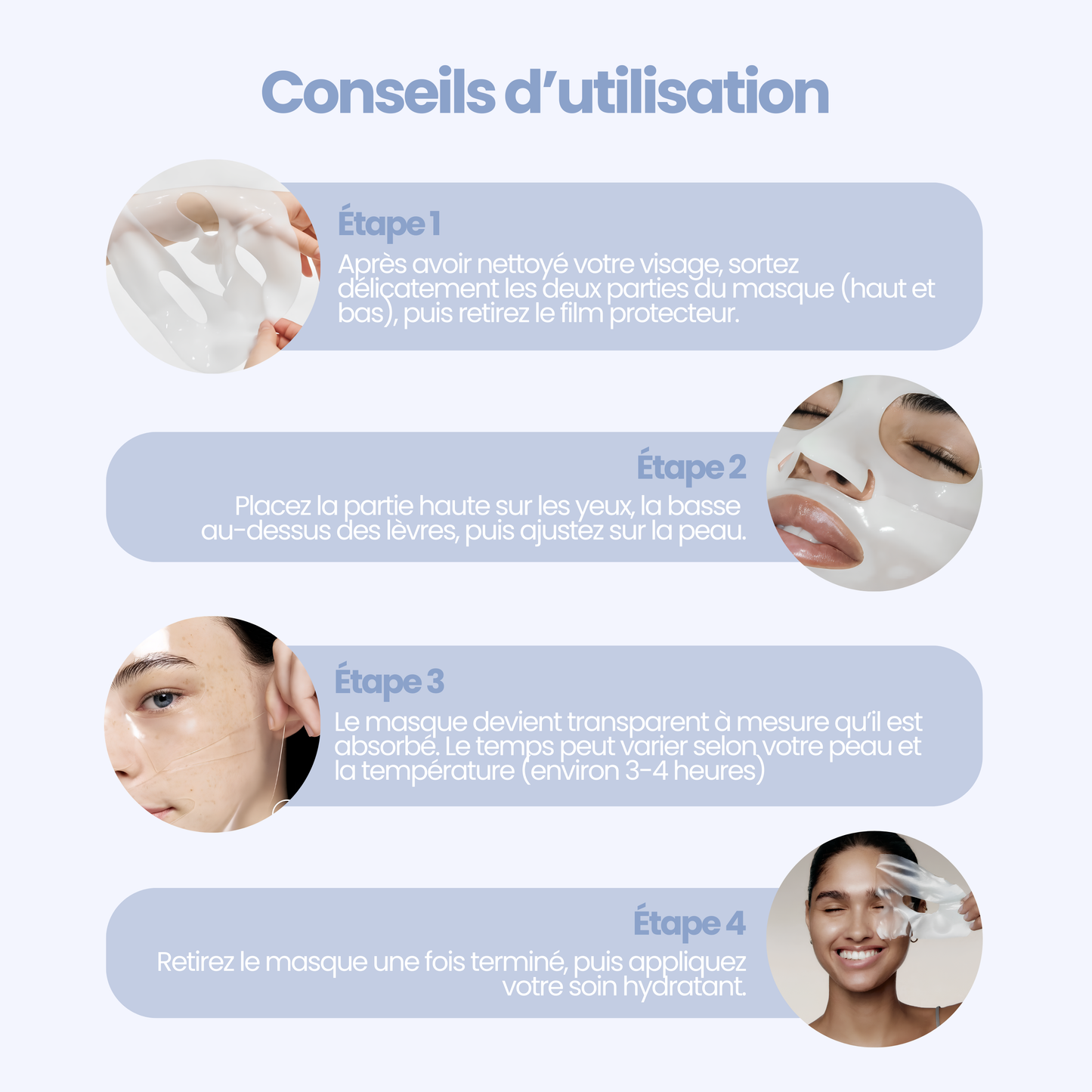 Soothing &amp; Hydrating Hydrogel Mask x4