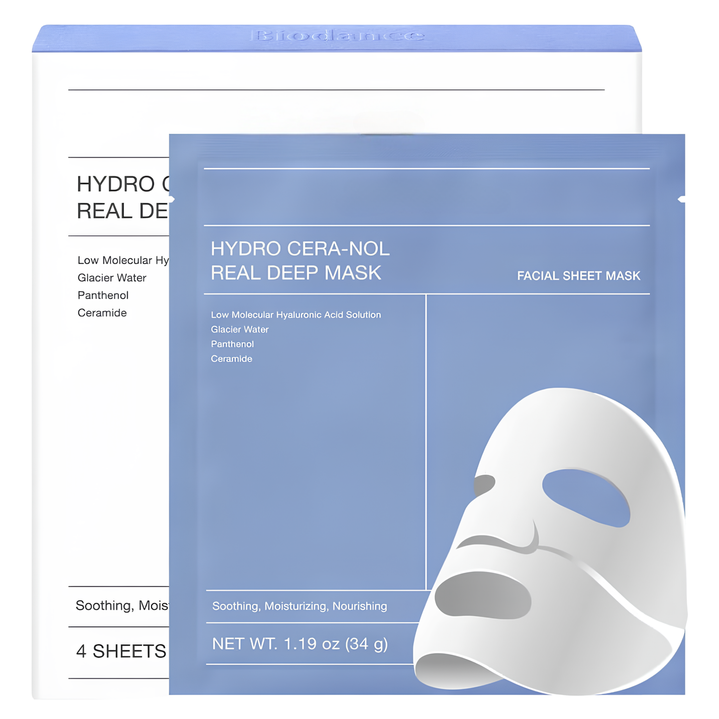 Soothing &amp; Hydrating Hydrogel Mask x4