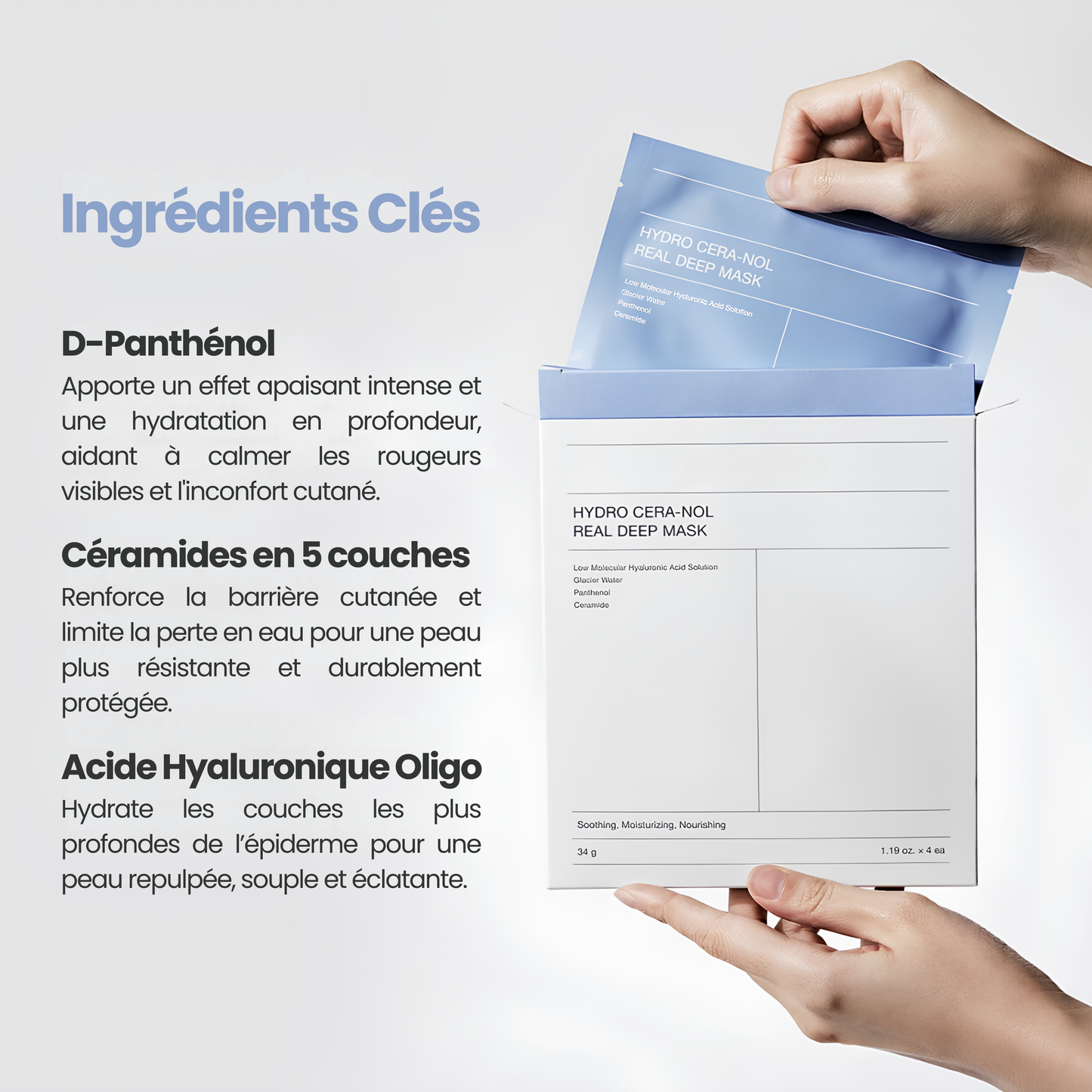 Soothing &amp; Hydrating Hydrogel Mask x4