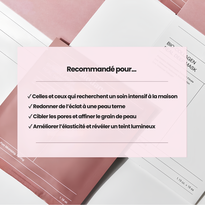 Masque Bio-Collagène Éclat & Fermeté x4