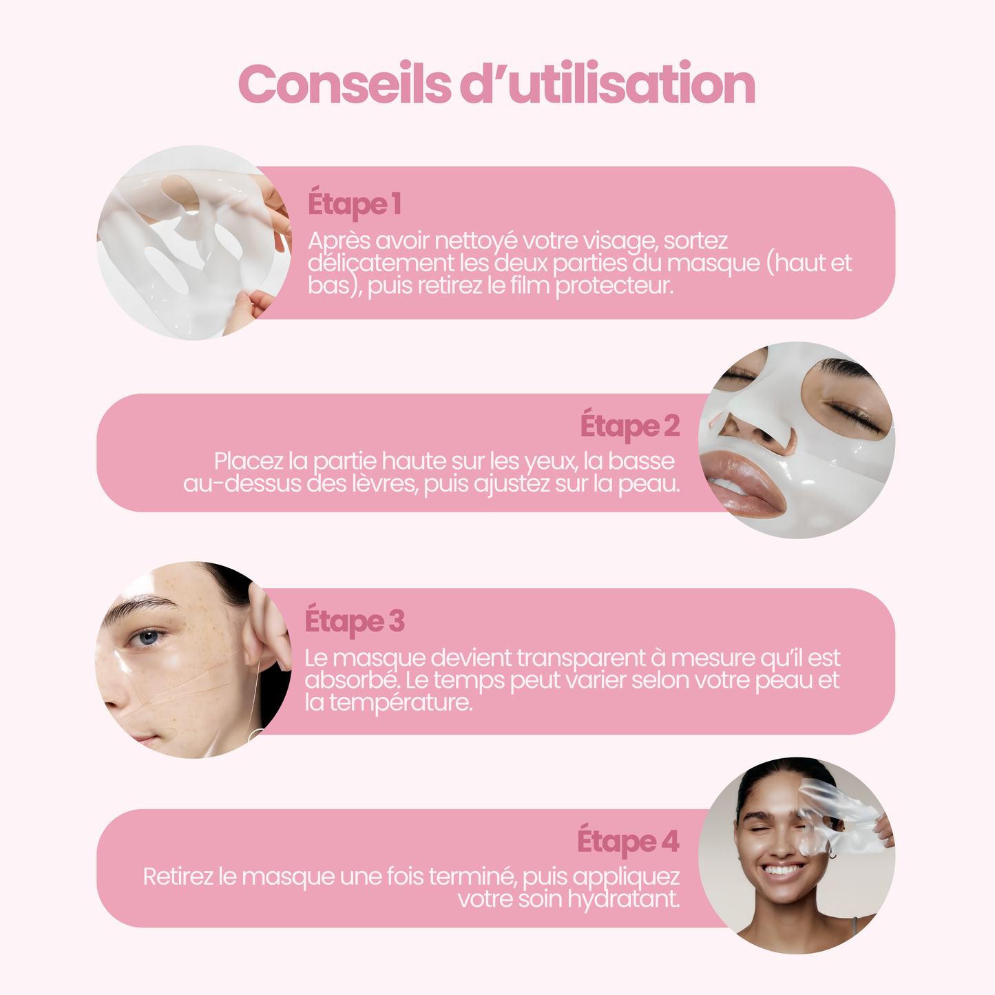 Masque Bio-Collagène Éclat & Fermeté x4