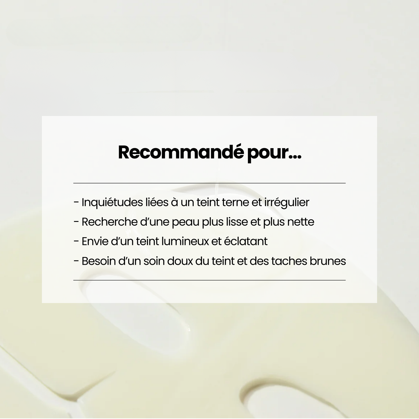 Masque Vita Niacinamide : Teint uniforme & Douceur